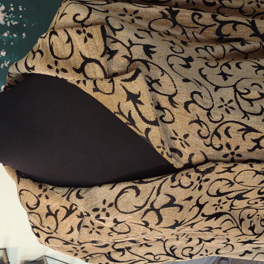 Sag Harbor Sz 18 Tan & Black Lightweight Blazer / Shell - Picture 2 of 6
